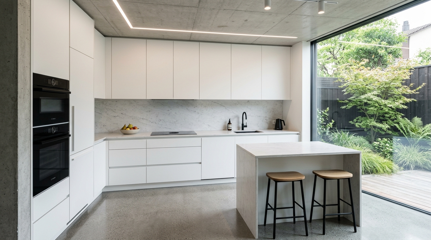 Hawthorn Terrace — contemporary kitchen in the extension wing