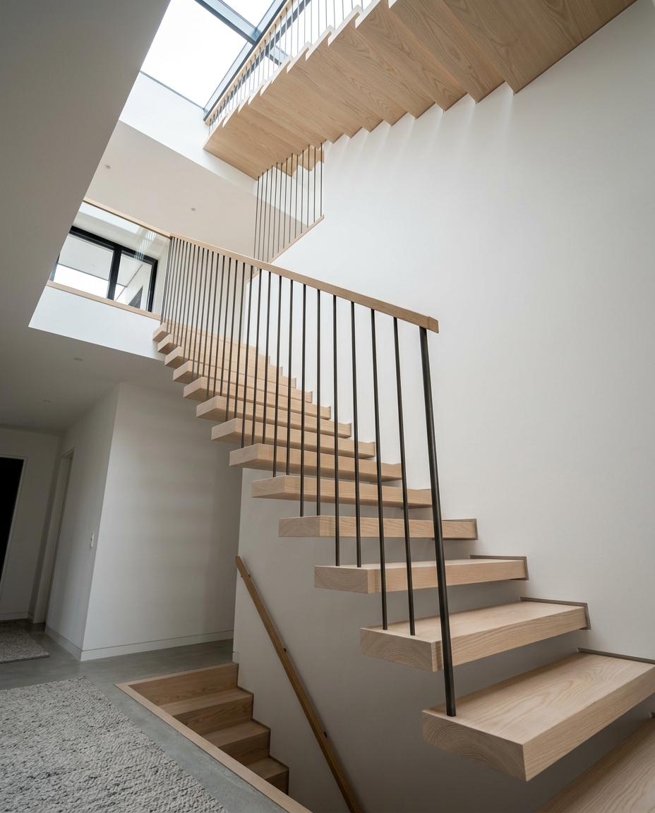 Hawthorn Terrace — timber stair detailed as furniture